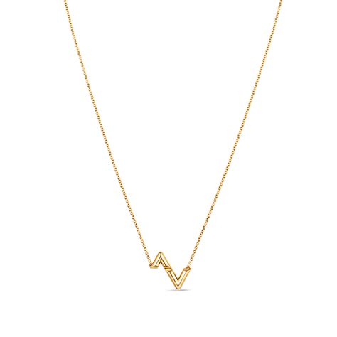 LV Volt Upside Down Pendant, Yellow Gold 